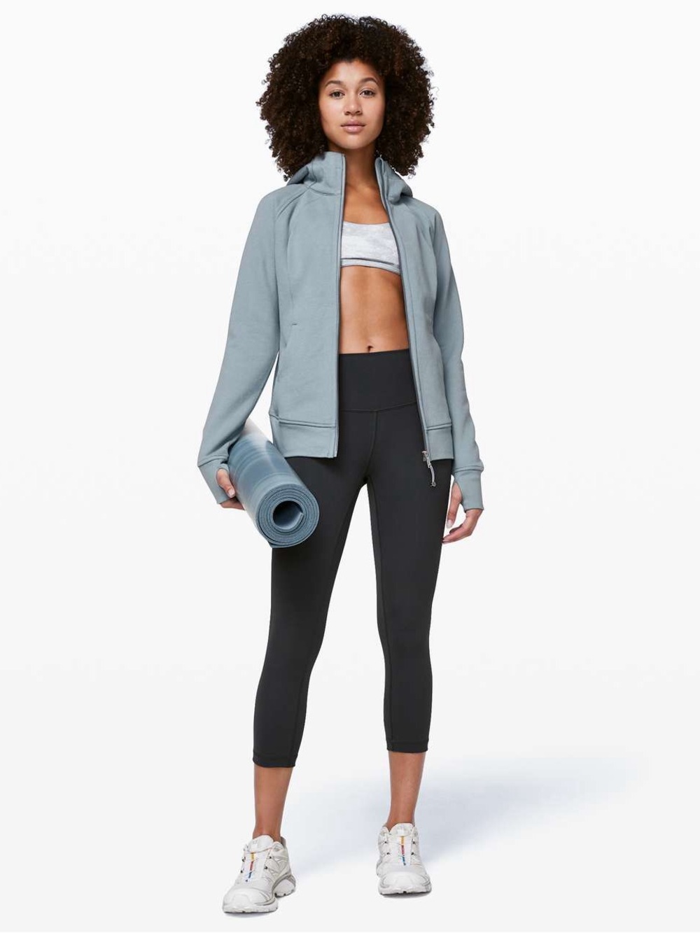 Lululemon Scuba Full-Zip Hoodie, Chambray, Size 12